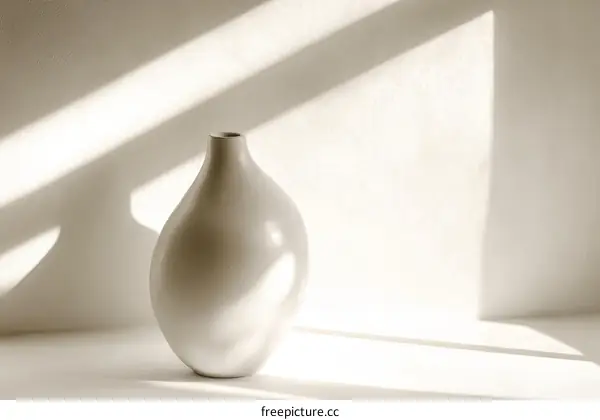 Minimalist Vase in Soft Light
