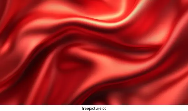 Red Silk Fabric Texture Illustration