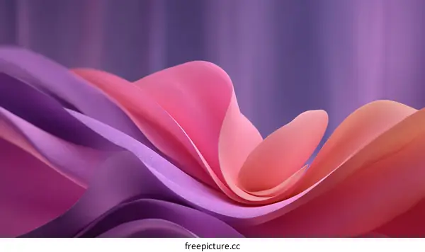 Abstract Colorful Flowing Shapes