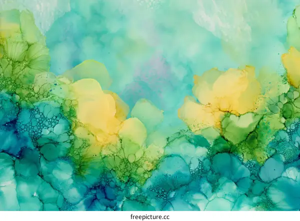 Abstract Colorful Floral Art Design