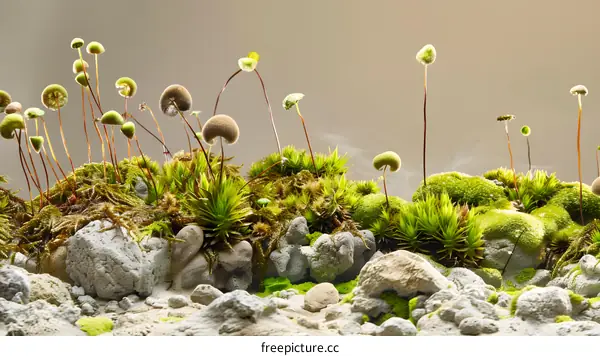 Moss and Rocks Miniature Landscape