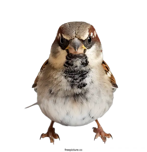 [Transparent Background PNG]A Portrait of a Sparrow