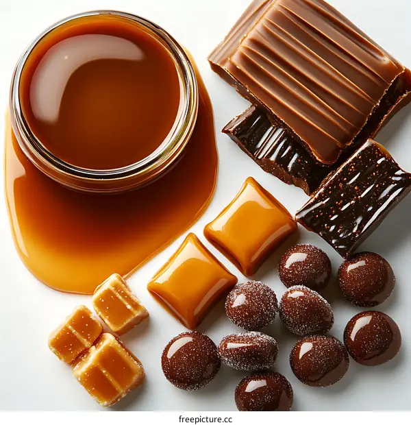 Assortment of Caramel and Chocolate Treats