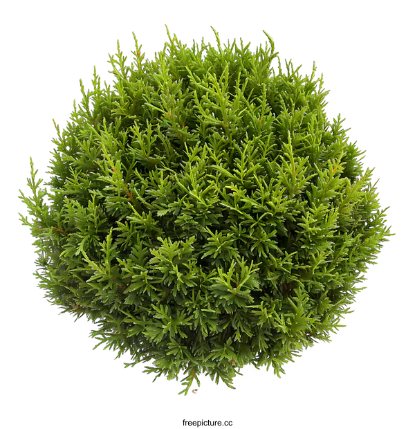 [Transparent Background PNG]Green Bush Isolated on White Background