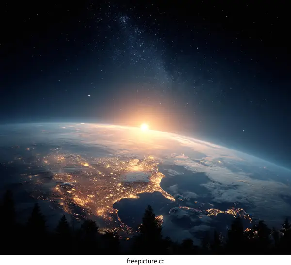 Earth Sunrise from Space