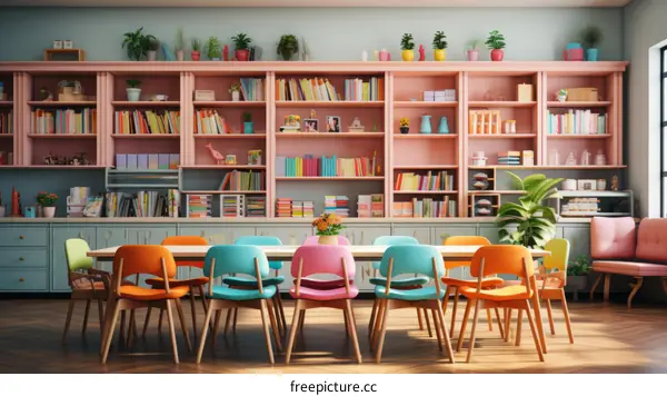 Colorful and Inviting Classroom Interior Design