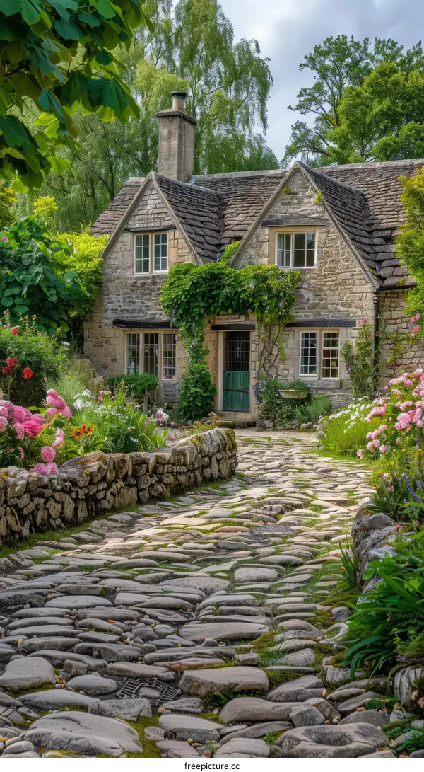 Charming Cotswold Stone Cottage with Flower Garden