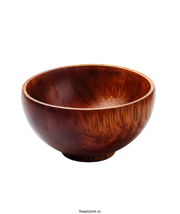 [Transparent Background PNG]Wooden Bowl On White Background