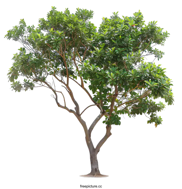 [Transparent Background PNG]Green Tree With White Background