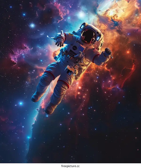 Astronaut Floating in Space
