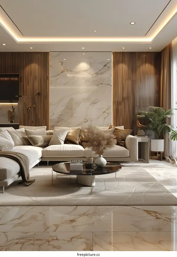 Modern Minimalist Interior Design for a Cozy Living Room