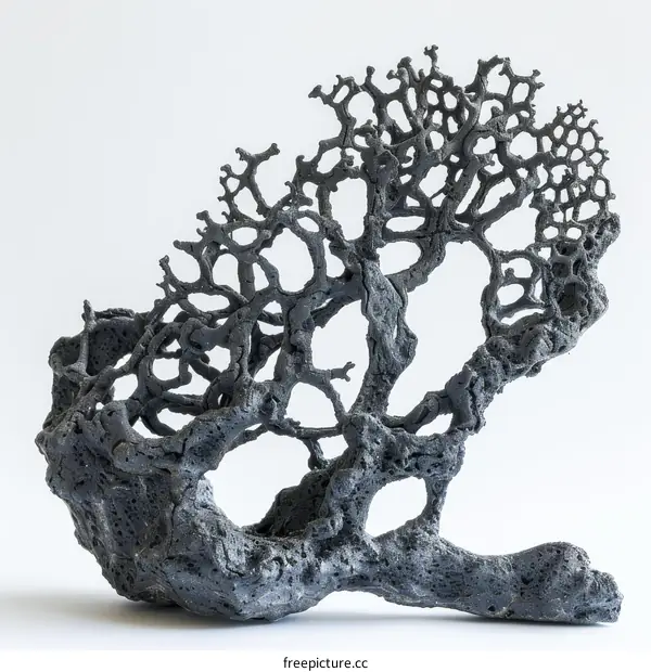 Fractal Tree: Black Porous Organic Structure