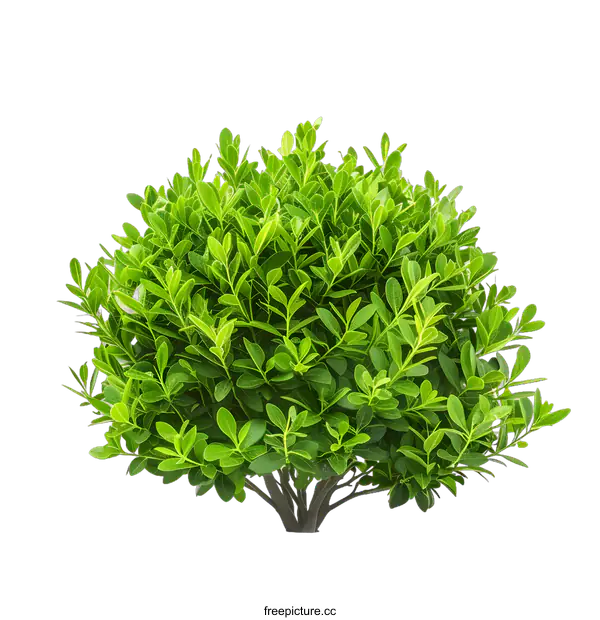 [Transparent Background PNG]Green Bush Isolated On White Background