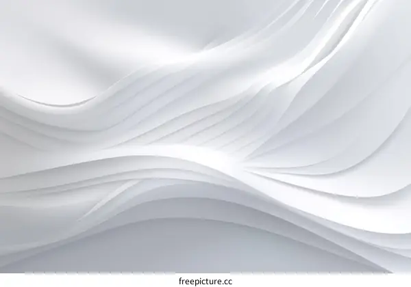 Abstract White Wave Design Background