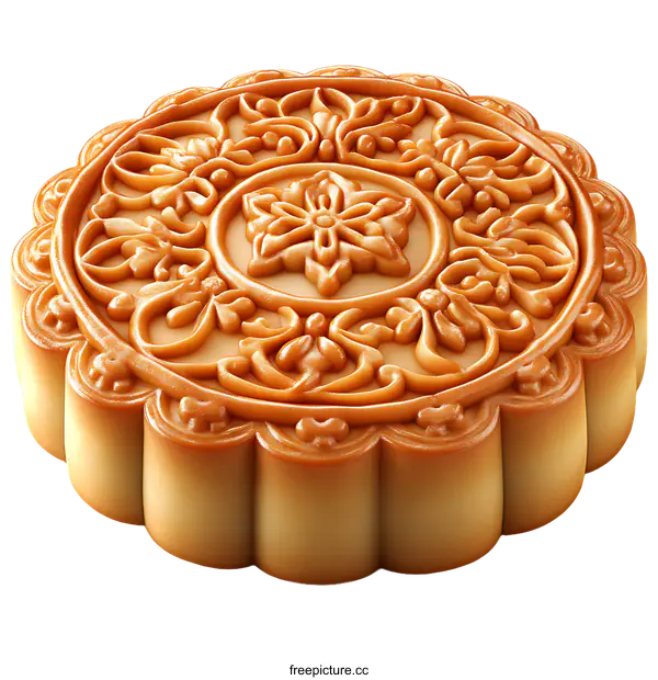 [Transparent Background PNG]Elegant Mooncake Design Illustration