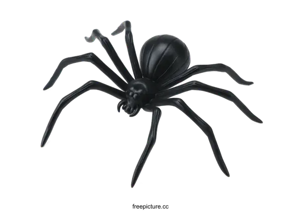 [Transparent Background PNG]Black Spider Illustration Isolated on White Background