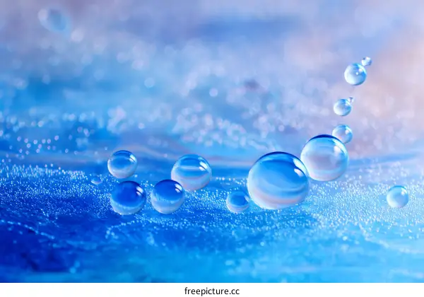 Beautiful Water Droplets Abstract Background