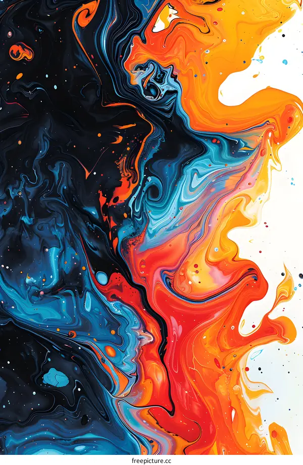 Colorful abstract painting