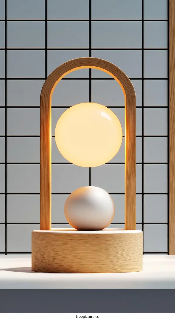 Modern Wooden Table Lamp Design