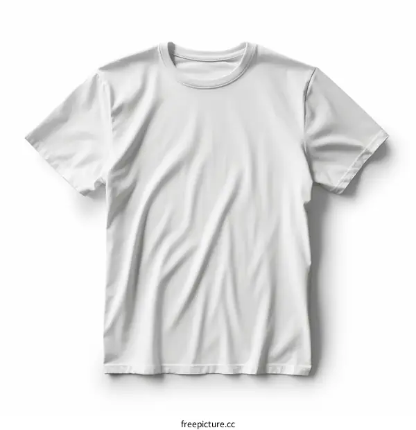 White T-shirt on a white background