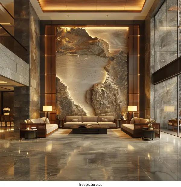 Modern Luxury Hotel Lobby Interior Design