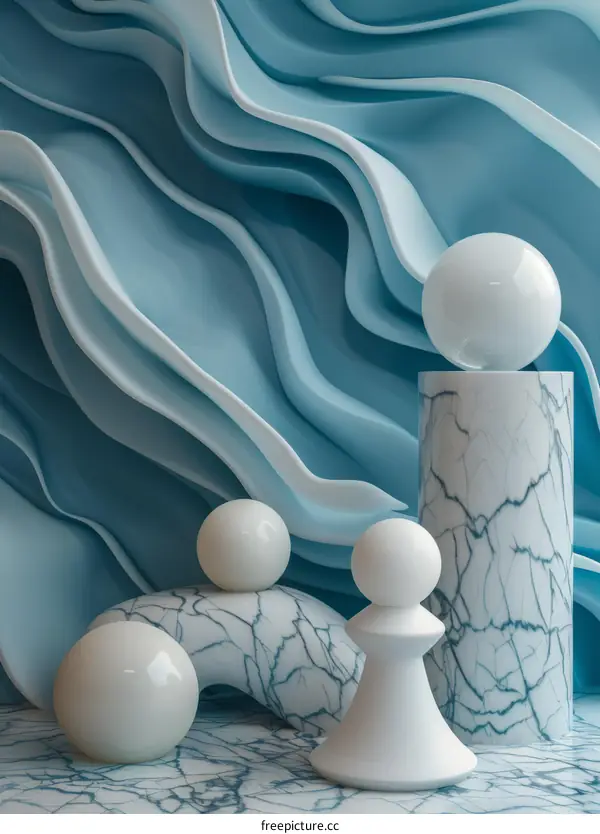 Abstract Modern Geometric Shapes Background Design