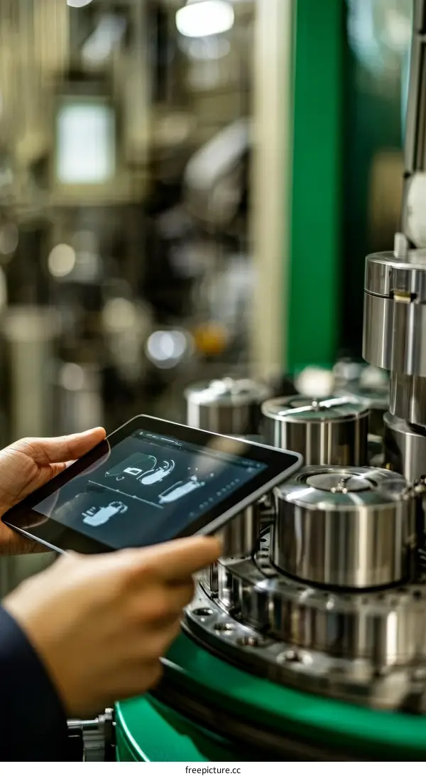 Industrial Automation Monitoring with Tablet