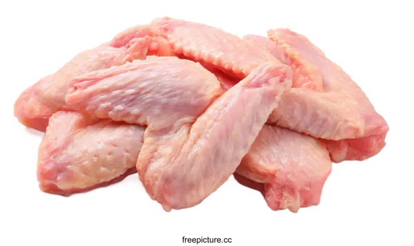 [Transparent Background PNG]Raw Chicken Wings Close-up Food Photography