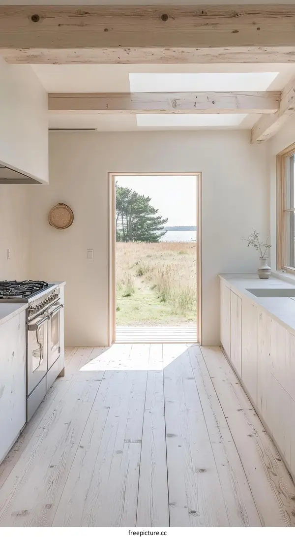 Light Filled Modern Scandinavian Kitchen