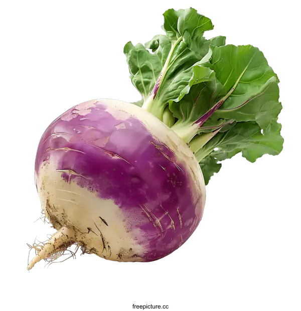 [Transparent Background PNG]A large purple turnip on a white background