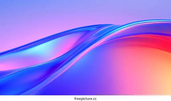 Abstract Colorful Liquid Flowing Waves