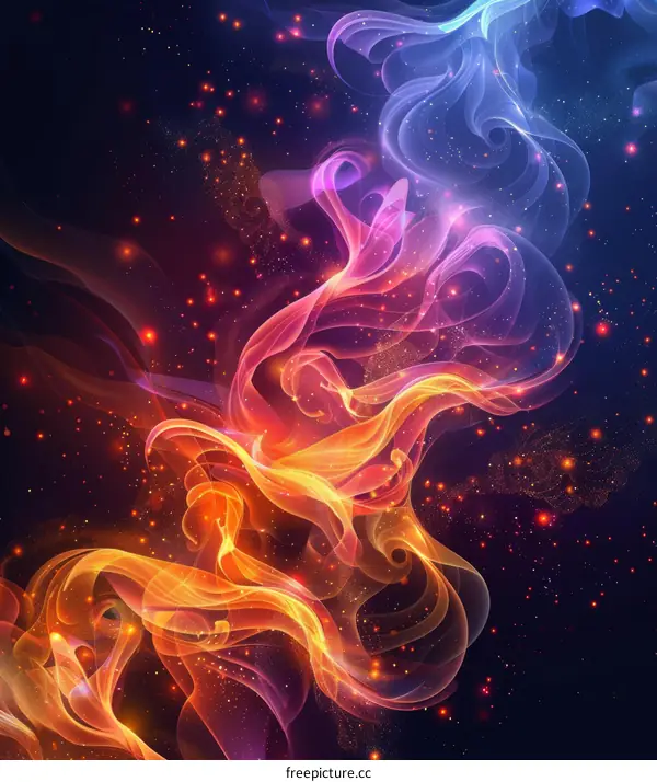 Colorful smoke abstract background