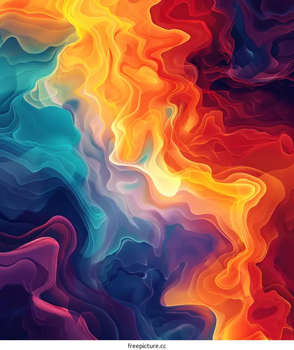 Colorful abstract painting