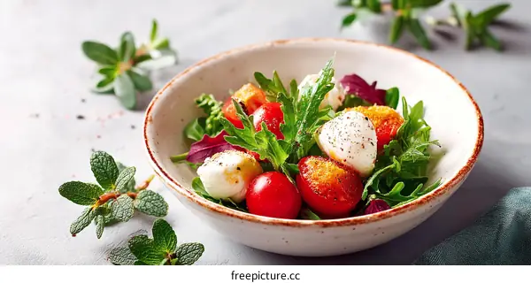 Delicious Caprese Salad in a Bowl
