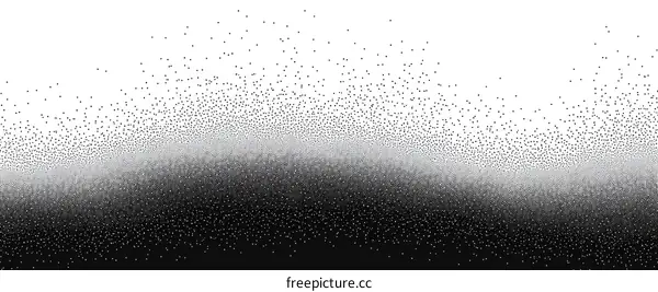 Abstract Black and White Dotted Gradient Background