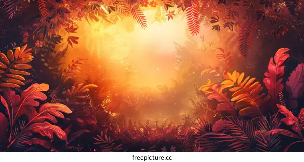 Golden Autumn Forest