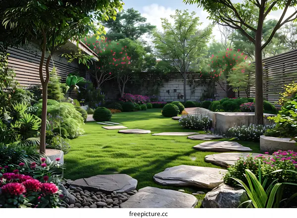 Garden landscape design renderings