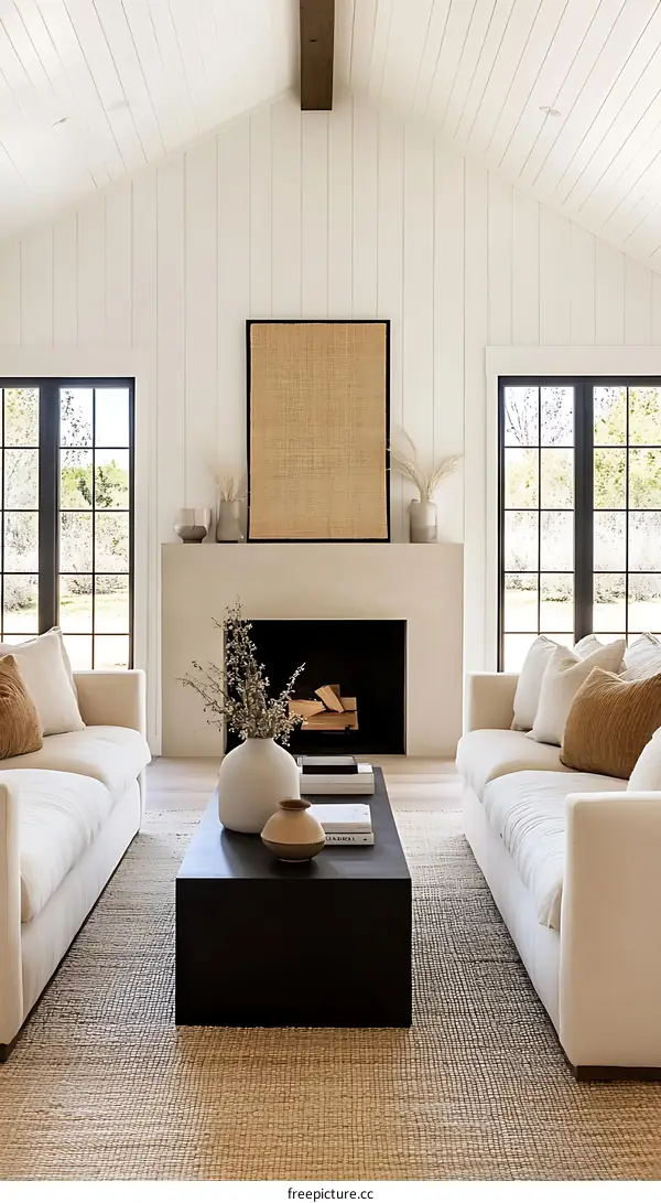 Modern Farmhouse Living Room Interior Design