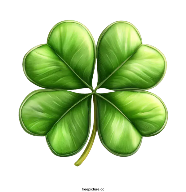[Transparent Background PNG]Lucky Clover Illustration on White Background