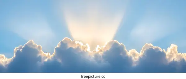Sun Rays Through Clouds Beautiful Sky Photography