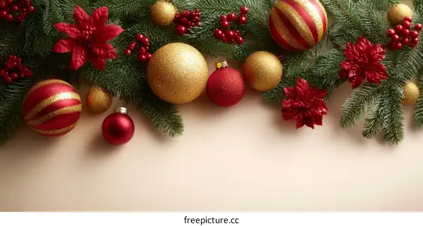 Christmas Ornament Decoration Background