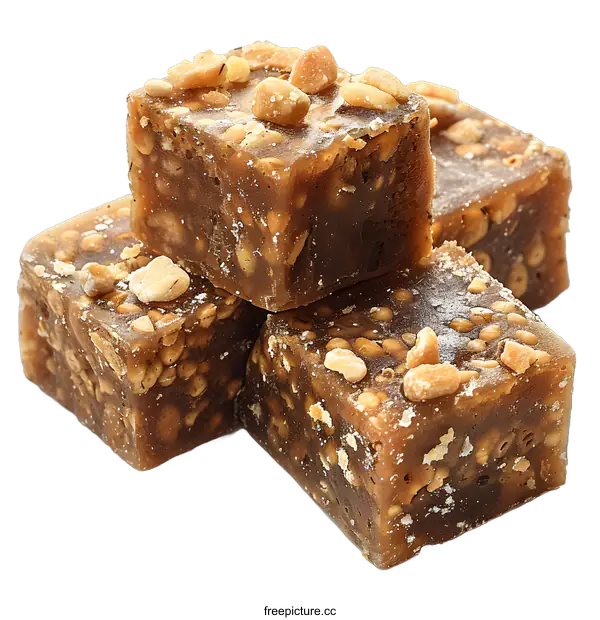 [Transparent Background PNG]Turkish delight with peanuts
