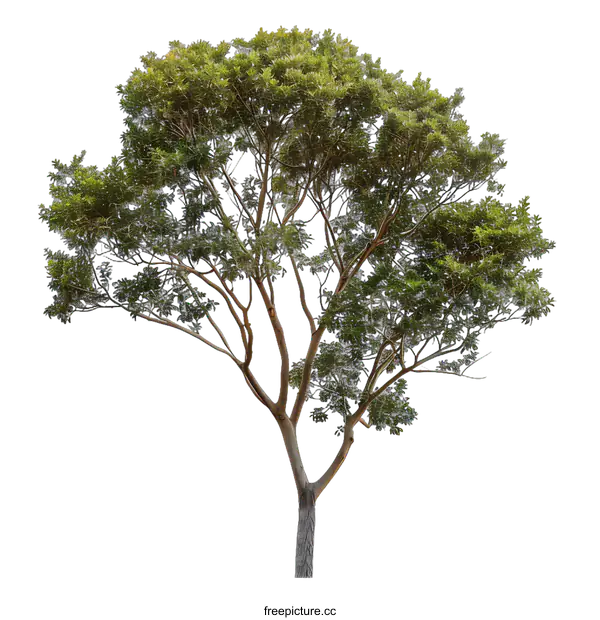 [Transparent Background PNG]Green Tree Isolated On White Background