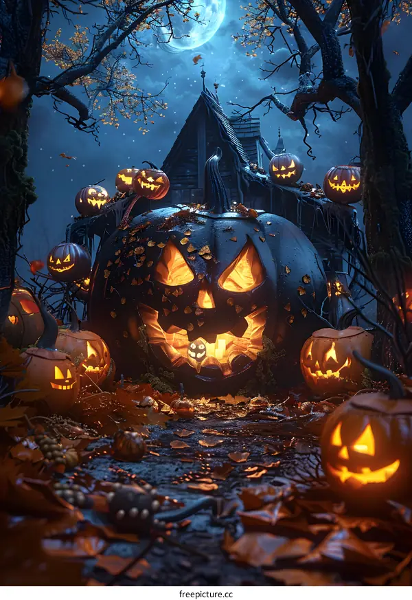 Halloween Pumpkin Scary House