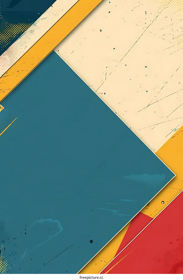 Abstract Geometric Background With Vintage Texture