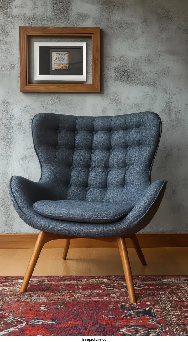 Modern Comfortable Armchair in a Cozy Living Room