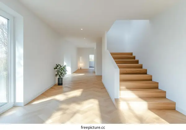 Modern Light Filled Interior Staircase