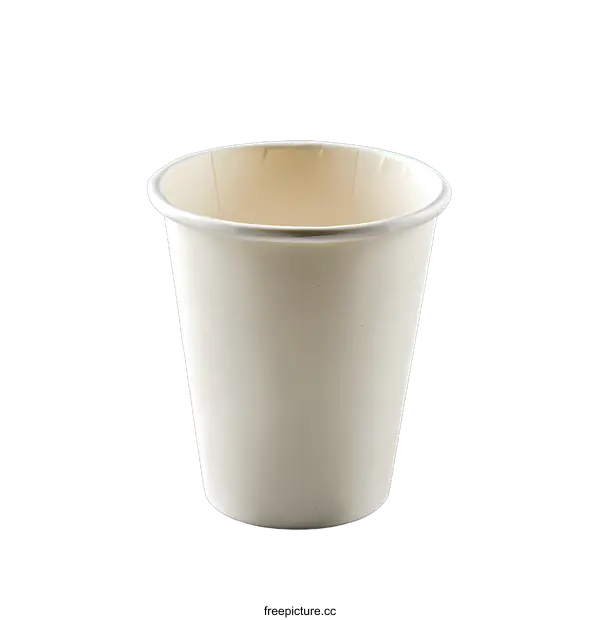 [Transparent Background PNG]White Paper Cup on Gray Background