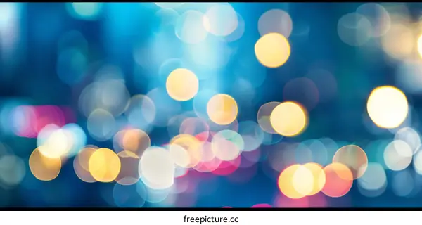 Vividly colored blurred circular shapes background