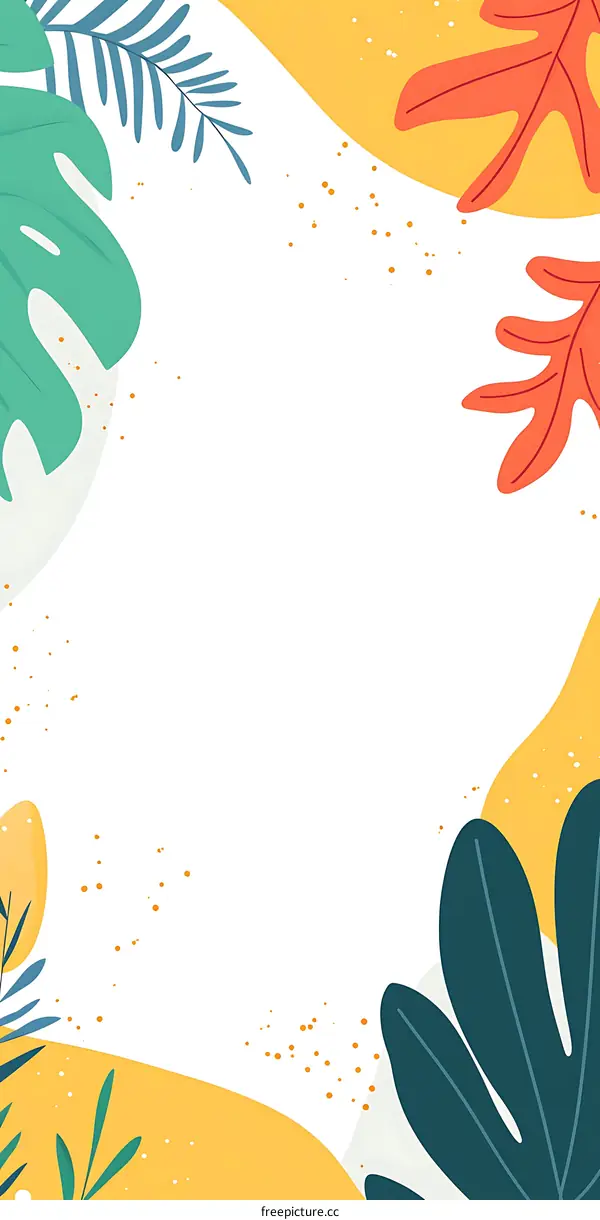 Tropical Leaves Design Background